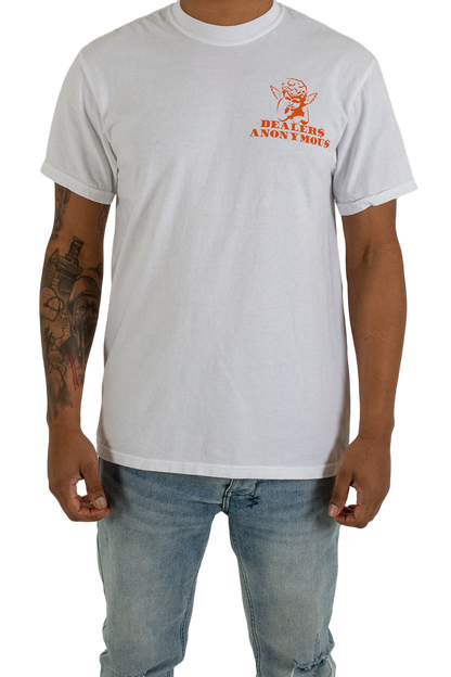 White/Orange Dealers T-Shirt