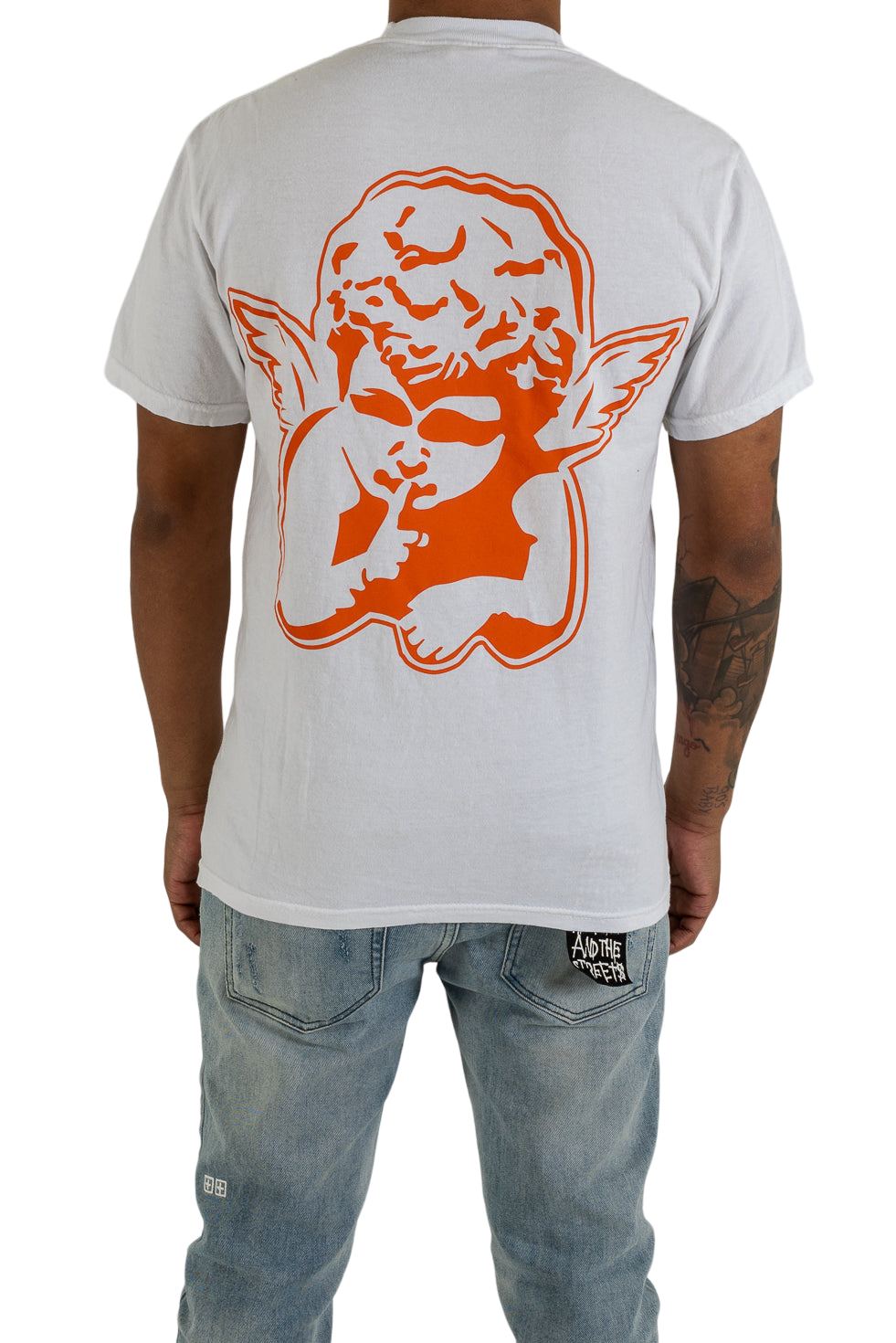 White/Orange Dealers T-Shirt