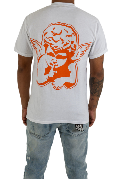 White/Orange Dealers T-Shirt