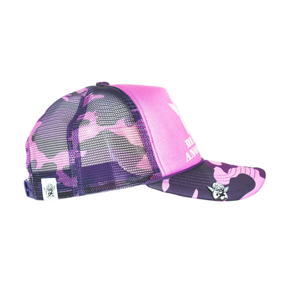 Purple Camo Trucker