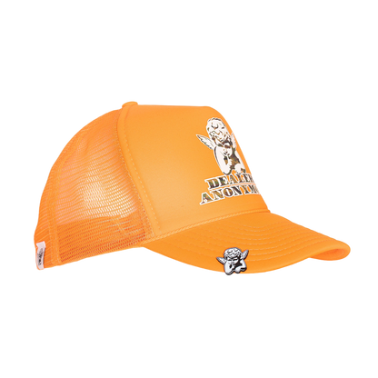 Orange Camo Trucker